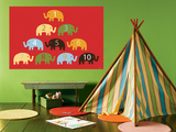 Red Counting Elephants