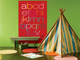 Red Rainbow Alphabet