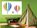 Rainbow Hot Air Balloons