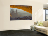 Washerwoman Arch Seen Through Mesa Arch  Canyonlands National Park  Utah  USA