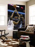 Denver Nuggets v Charlotte Bobcats: Nene and Boris Diaw