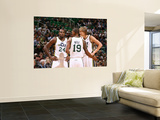 Indiana Pacers v Utah Jazz: Andrei Kirilenko  Raja Bell and Paul Millsap