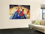 Philadelphia 76ers v New Jersey Nets: Devin Harris  Spencer Hawes and Elton Brand