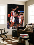 Atlanta Hawks v New York Knicks: Amar'e Stoudemire  Joe Johnson and Toney Douglas