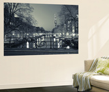 Prinsengracht and Wsterkerk  Amsterdam  Holland