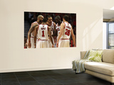 Miami Heat v Chicago Bulls - Game Two  Chicago  IL - MAY 18: Carlos Boozer  Derrick Rose  Luol Deng