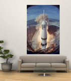 Saturn V Rocket Lifting the Apollo 11 Astronauts Towards Their Manned Mission to the Moon