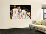 Charlotte Bobcats v Denver Nuggets  Denver  CO - March 02: Gary Forbes  Chris Andersen  JR Smith 