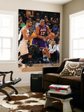 Los Angeles Lakers v San Antonio Spurs  San Antonio  TX - March 6: Andrew Bynum and Tim Duncan