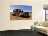 Old Abandoned Car in Fallow Field