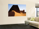 Pyramids and Tombs in Royal Cemetery  Meroe North of Khartoum