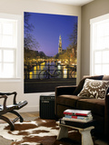 Prinsengracht and Wsterkerk  Amsterdam  Holland