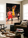 Atlanta Hawks v Los Angeles Lakers  Los Angeles  CA - February 22: Derek Fisher and Mike Bibby