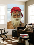 Portrait of Old Man with Beard by the Ocean