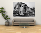 Soldiers Working on Locomotive