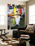 Bull Decorated for Pongal Festival  Mahabalipuram  Tamil Nadu  India