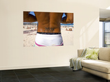 Man with Bondi Post Code Tattooed on His Back Standing on Bondi Beach