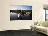 Fishing from Houseboat on Shannon-Erne Waterway