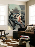 X-Men/Fantastic Four 3 Cover: Mr Fantastic  Cyclops  Storm  Human Torch and Brood