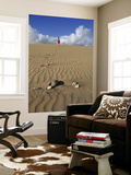 Woman Walking on Sand Dune in Maspalomas Dunes (Dunas De Maspalomas)