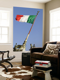 Flag Flying in Front of Neo Classical Ii Vittoriano