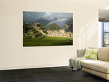 Rainbow over Incan Ruins of Machu Picchu