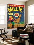 Marvel Comics Retro: Millie the Model Comic Book Cover 34  Getting on a Horse (aged)