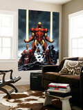 Iron Man 84 Cover: Iron Man  Falcon  Black Panther  Wasp  Ant-Man and Avengers