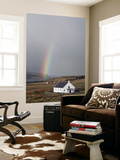 Village Church with Rainbow in Background