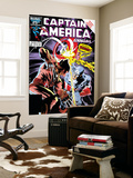Captain America Annual 8 Cover: Captain America and Wolverine Flying