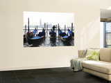 Gondolas and Gondolier with Church of San Giorgio Maggiore