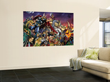 Thor 85 Group: Thor  Hulk  Loki  Thanos  Beta-Ray Bill and Odin Fighting