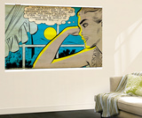 Marvel Comics Retro: Love Comic Panel  Alone at Window under Moonlight (aged)