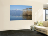Lake Ohrid Shore with Macedonian Mountains in Background