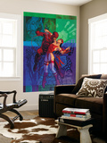 Elektra 35 Cover: Daredevil and Elektra Fighting and Shooting