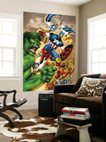 Onslaught Reborn 5 Cover: Captain America  Hulk and Iron Man