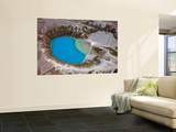 Aerial View of Crater Lake in Tongariro Volcanic Complex  New Zealand