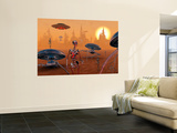 Artist's Concept of Life on Mars Long Ago