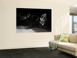 Two Manned Maneuvering Vehicles Explore the Airless  Microgravity Environment of a Small Asteroid