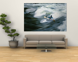 Whitewater Kayaker Surfing Standing Wave  Lochsa River  Idaho