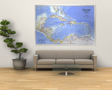 West Indies And Central America Map 1981