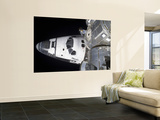 A High-Angle View of the Crew Cabin of Space Shuttle Atlantis