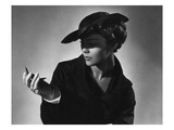 Vogue - February 1935 - Woman Holding a Compact Mirror