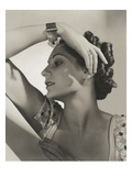Vogue - October 1936 - Woman Dripping with Jewelry