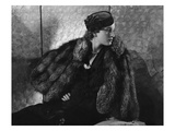 Vogue - September 1935 - Gerda Sommerhoff Models Fur Cape