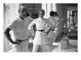 WWD - July 1968 - Andre Courreges with Model