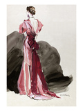 Vogue - October 1934 - Red Vionnet Evening Gown