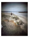 Vogue - December 1946 - Woman Poses on Grassy Beach