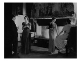 Vogue - January 1933 - After-Dinner by the Fireplace