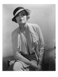 Vogue - January 1935 - Model in Grosgrain Hat